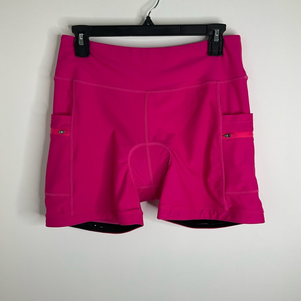 BIKEWA Vibrant Pink Women's Bike Shorts size Large